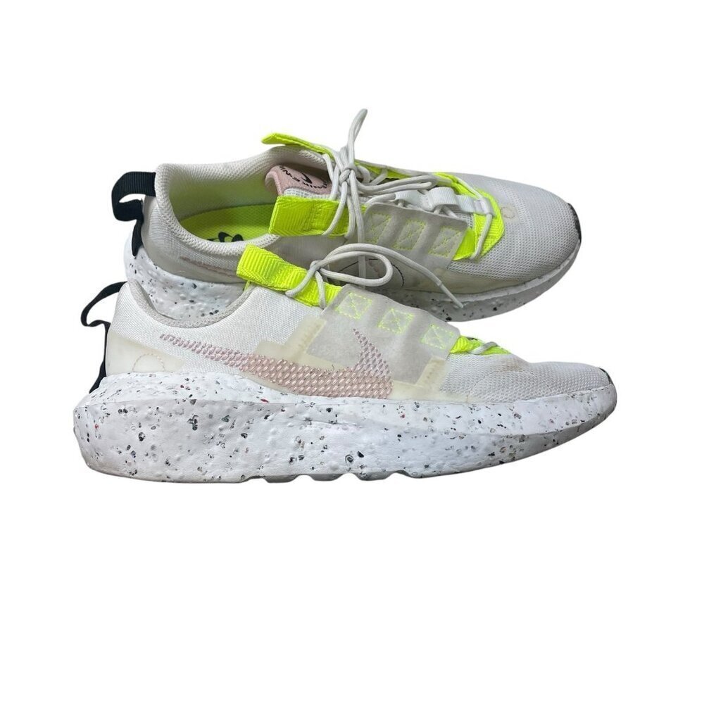 Nike Women's Crater Impact Shoes White Volt Pink Glaze Size 9.5 CW2386-102